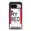 my bed boarding pass ticket back phone cover | glass case for google pixel 9