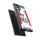 my bed boarding pass ticket back phone cover | glass case for samsung galaxy s25 ultra
