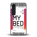 my bed boarding pass ticket back phone cover | glass case for samsung galaxy s24