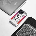 my bed boarding pass ticket back phone cover | glass case for google pixel 9