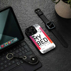 my bed boarding pass ticket back phone cover | glass case for nothing phone 2a