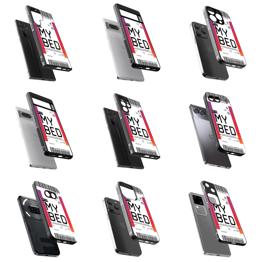 Durable Glass Back Mobile Case for iPhone, Samsung, OnePlus, Google Pixel, Redmi, Vivo, Oppo