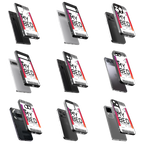 Durable Glass Back Mobile Case for iPhone, Samsung, OnePlus, Google Pixel, Redmi, Vivo, Oppo