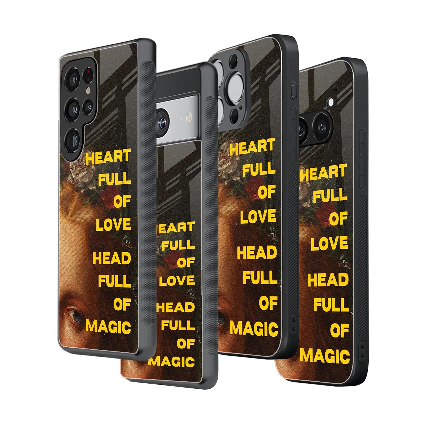 Stylish Glass Back Case for All Smartphones iPhone, Samsung, OnePlus, Pixel, Redmi, Oppo, Vivo, Motorola