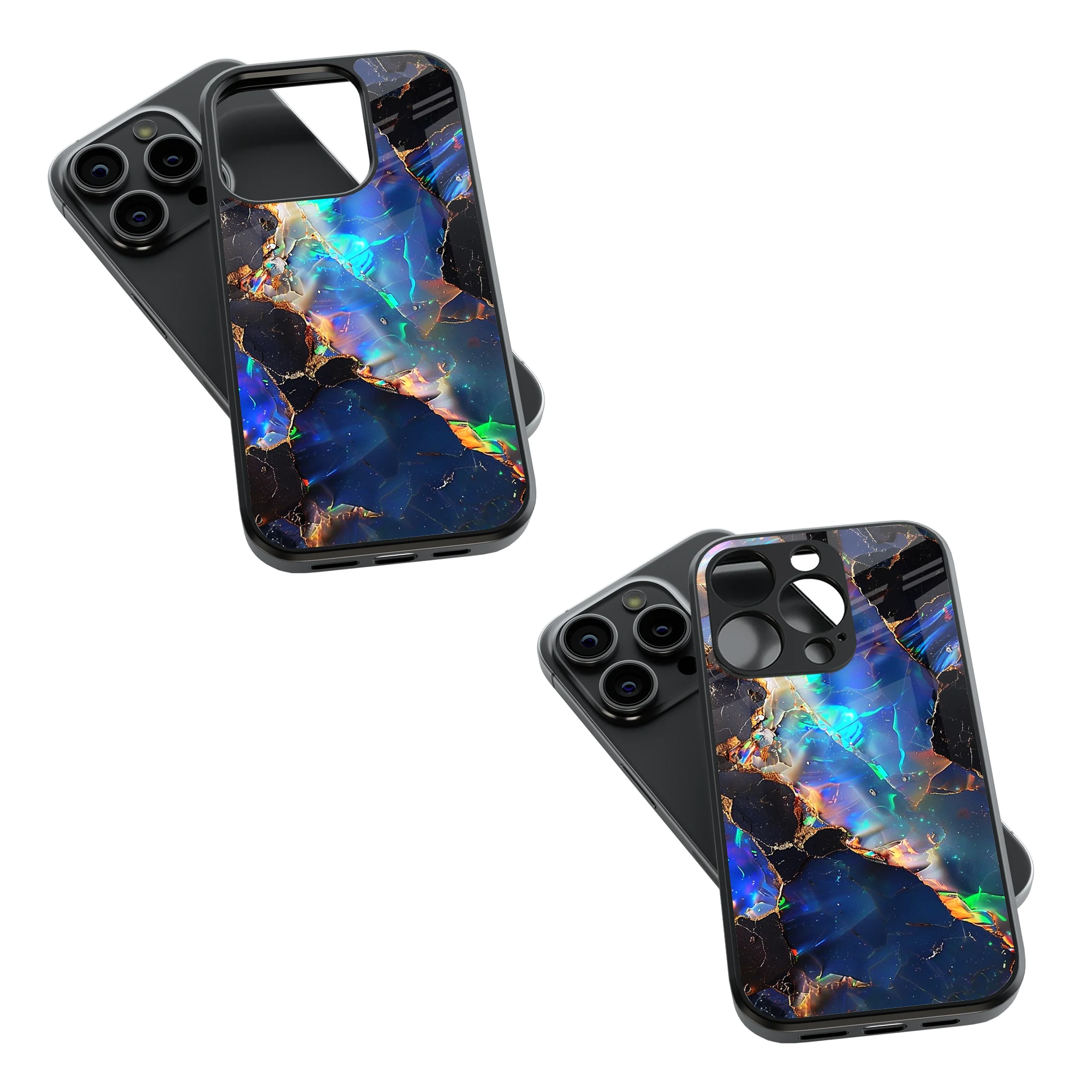 Trendy Glass Back Mobile Case for iPhone, Samsung, Redmi, OnePlus, Google Pixel, Motorola