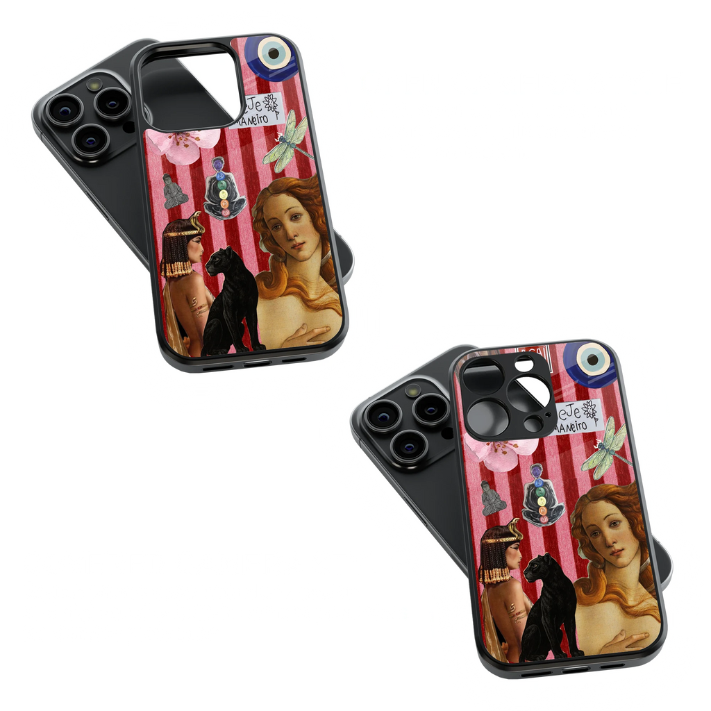 Trendy Glass Back Mobile Case for iPhone, Samsung, Redmi, OnePlus, Google Pixel, Motorola