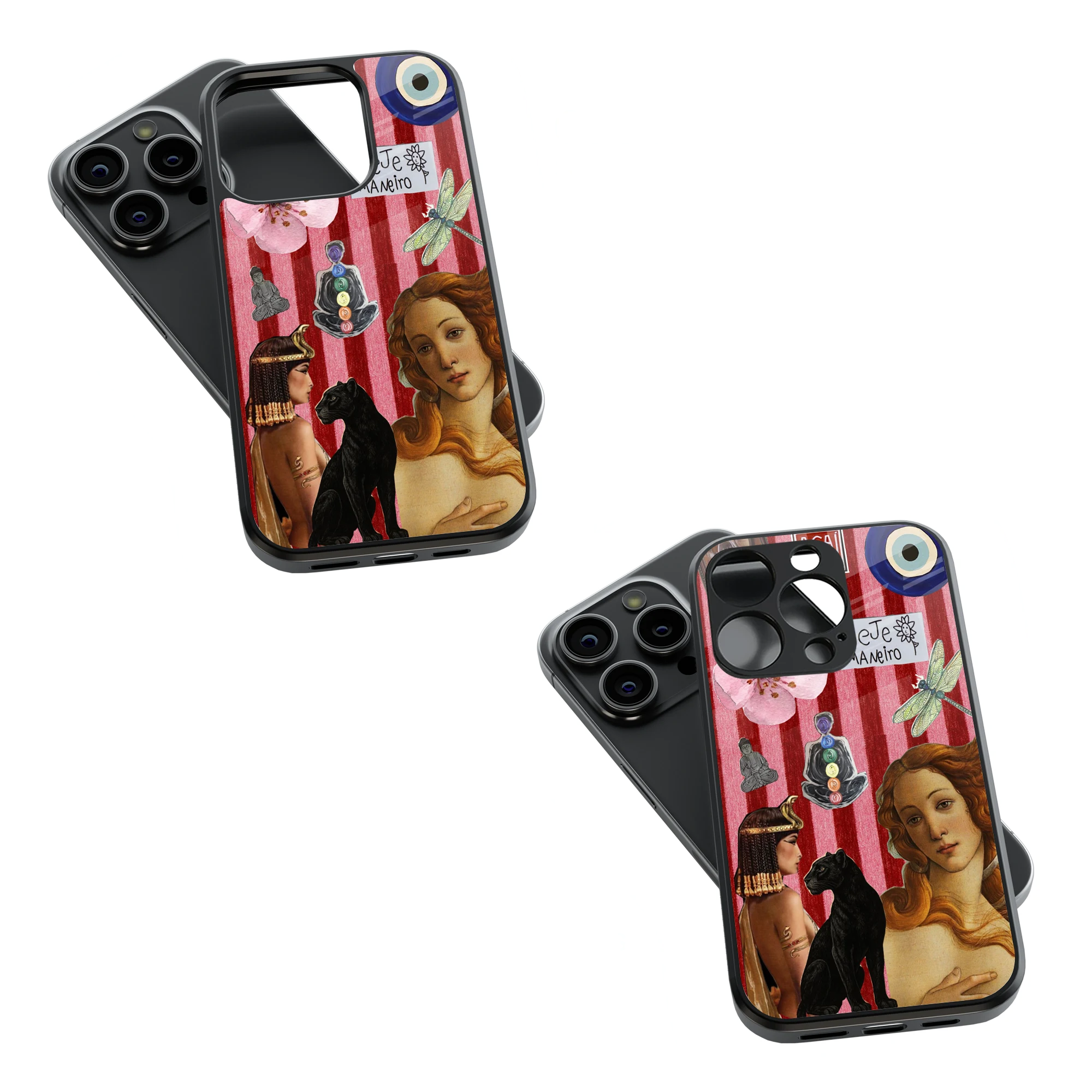 Trendy Glass Back Mobile Case for iPhone, Samsung, Redmi, OnePlus, Google Pixel, Motorola