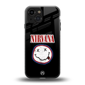 nirvana back phone cover | glass case for iphone 13 mini