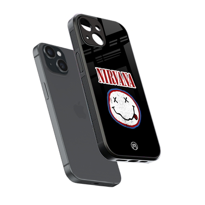 nirvana back phone cover | glass case for iphone 13 mini