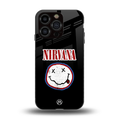 nirvana back phone cover | glass case for iphone 13 pro