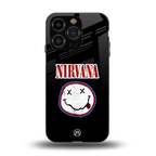 nirvana back phone cover | glass case for iphone 13 pro