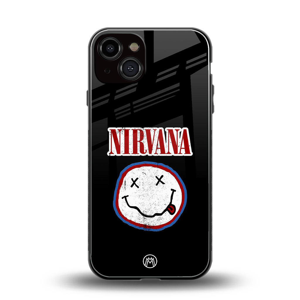 nirvana back phone cover | glass case for iphone 13