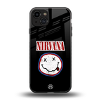 nirvana back phone cover | glass case for iphone 15