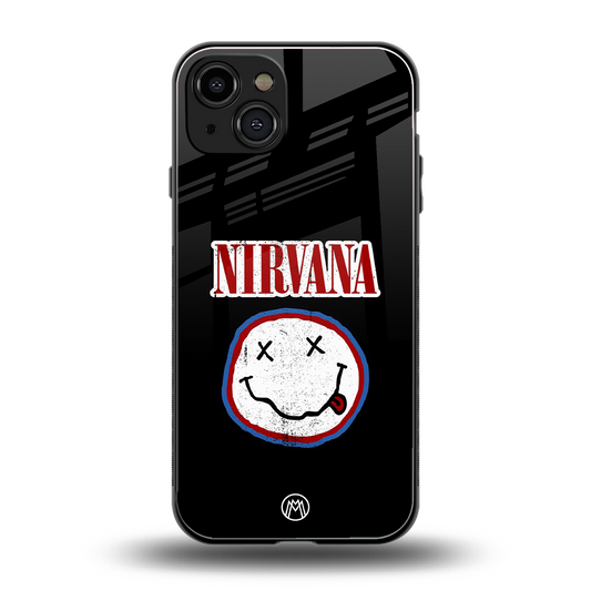 nirvana back phone cover | glass case for iphone 15