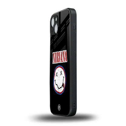 nirvana back phone cover | glass case for iphone 15