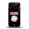 nirvana back phone cover | glass case for iphone 16 pro max
