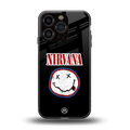 nirvana back phone cover | glass case for iphone 16 pro