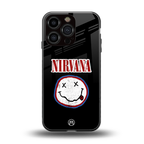 nirvana back phone cover | glass case for iphone 16 pro