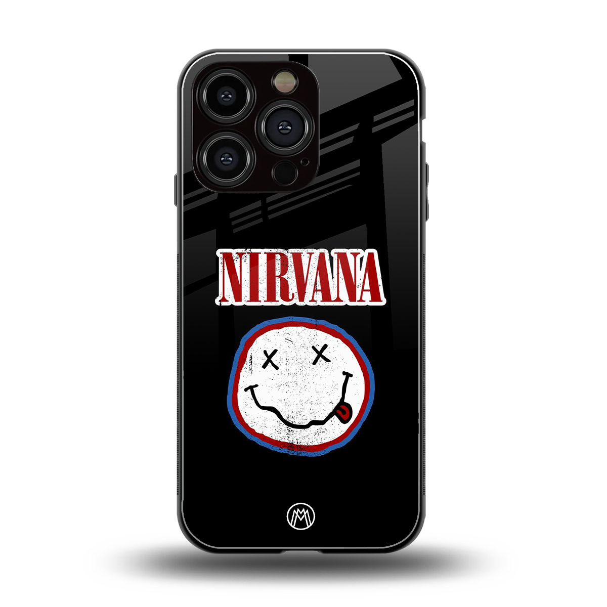 nirvana back phone cover | glass case for iphone 16 pro