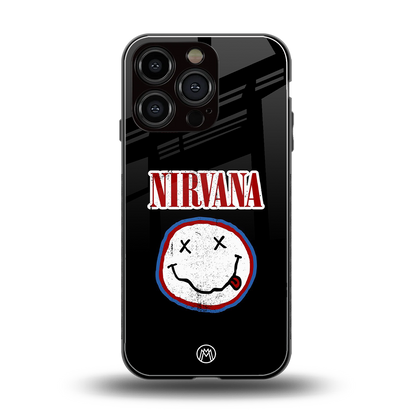 nirvana back phone cover | glass case for iphone 16 pro