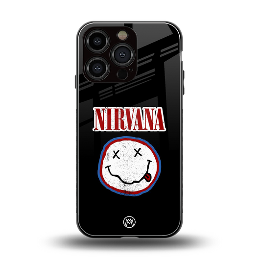 nirvana back phone cover | glass case for iphone 16 pro