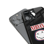 nirvana back phone cover | glass case for iphone 16 pro max