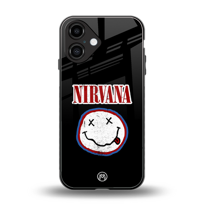 nirvana back phone cover | glass case for iphone 16