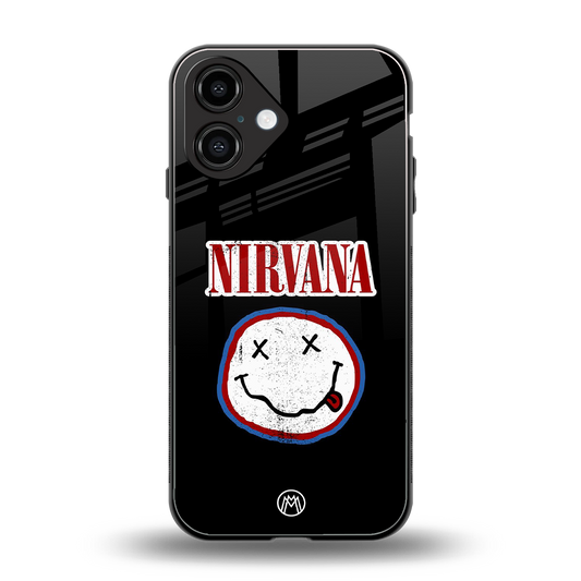 nirvana back phone cover | glass case for iphone 16