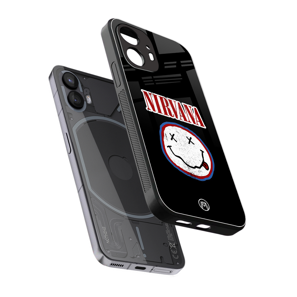 nirvana back phone cover | glass case for nothing phone 2