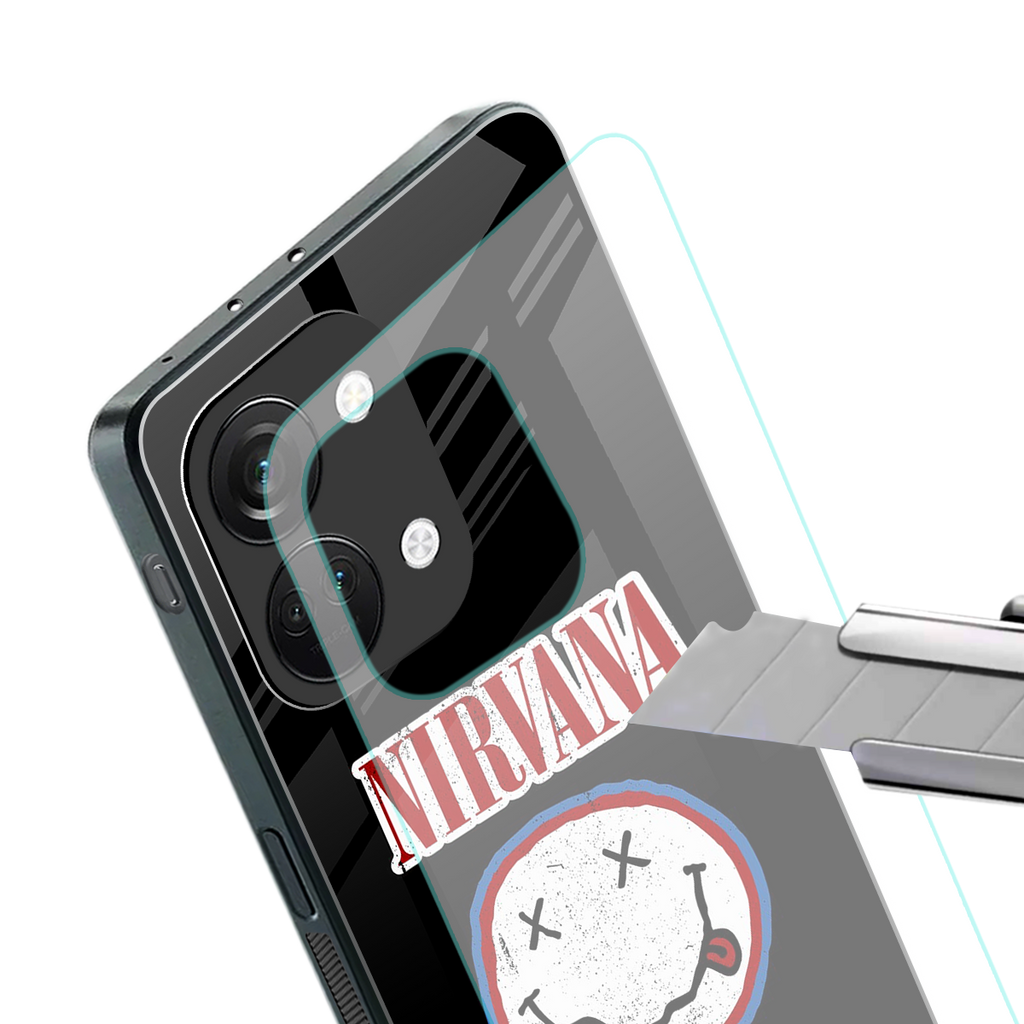 nirvana back phone cover | glass case for oneplus nord 3