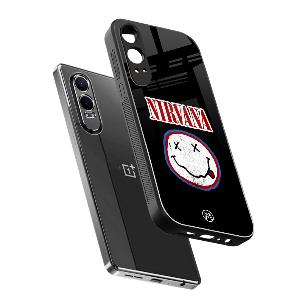 nirvana back phone cover | glass case for oneplus nord ce 4 lite