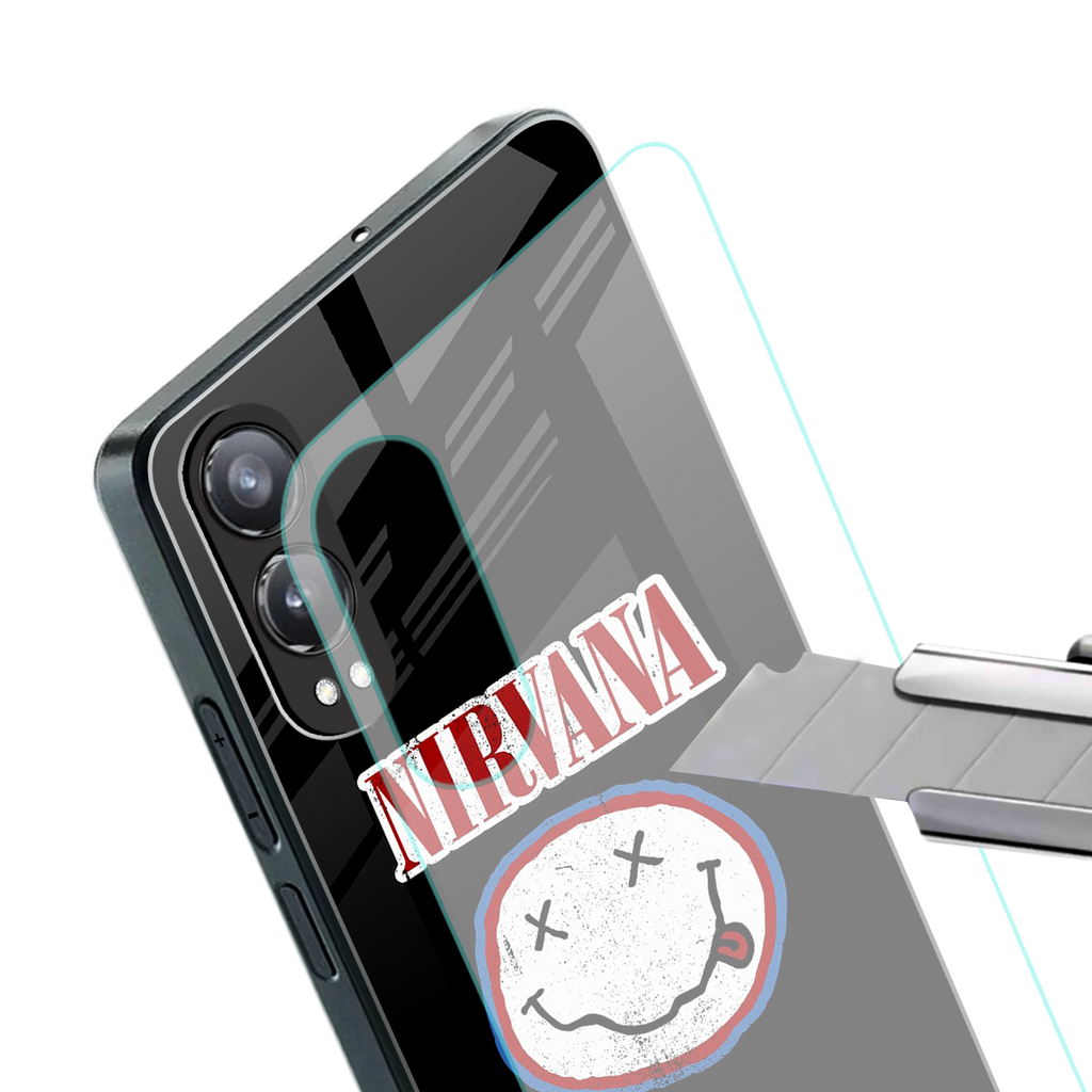 nirvana back phone cover | glass case for oneplus nord ce 4 lite
