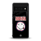 nirvana back phone cover | glass case for google pixel 6 pro