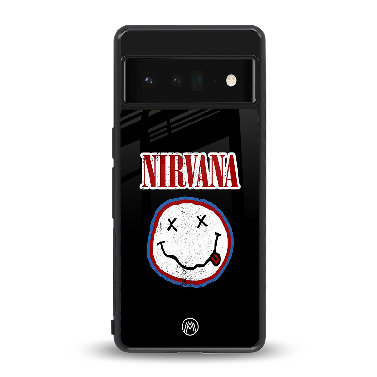 nirvana back phone cover | glass case for google pixel 6 pro