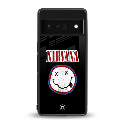 nirvana back phone cover | glass case for google pixel 6 pro