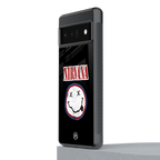 nirvana back phone cover | glass case for google pixel 6 pro