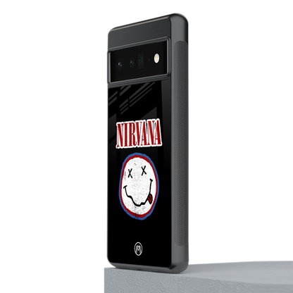 nirvana back phone cover | glass case for google pixel 6 pro