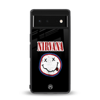 nirvana back phone cover | glass case for google pixel 6