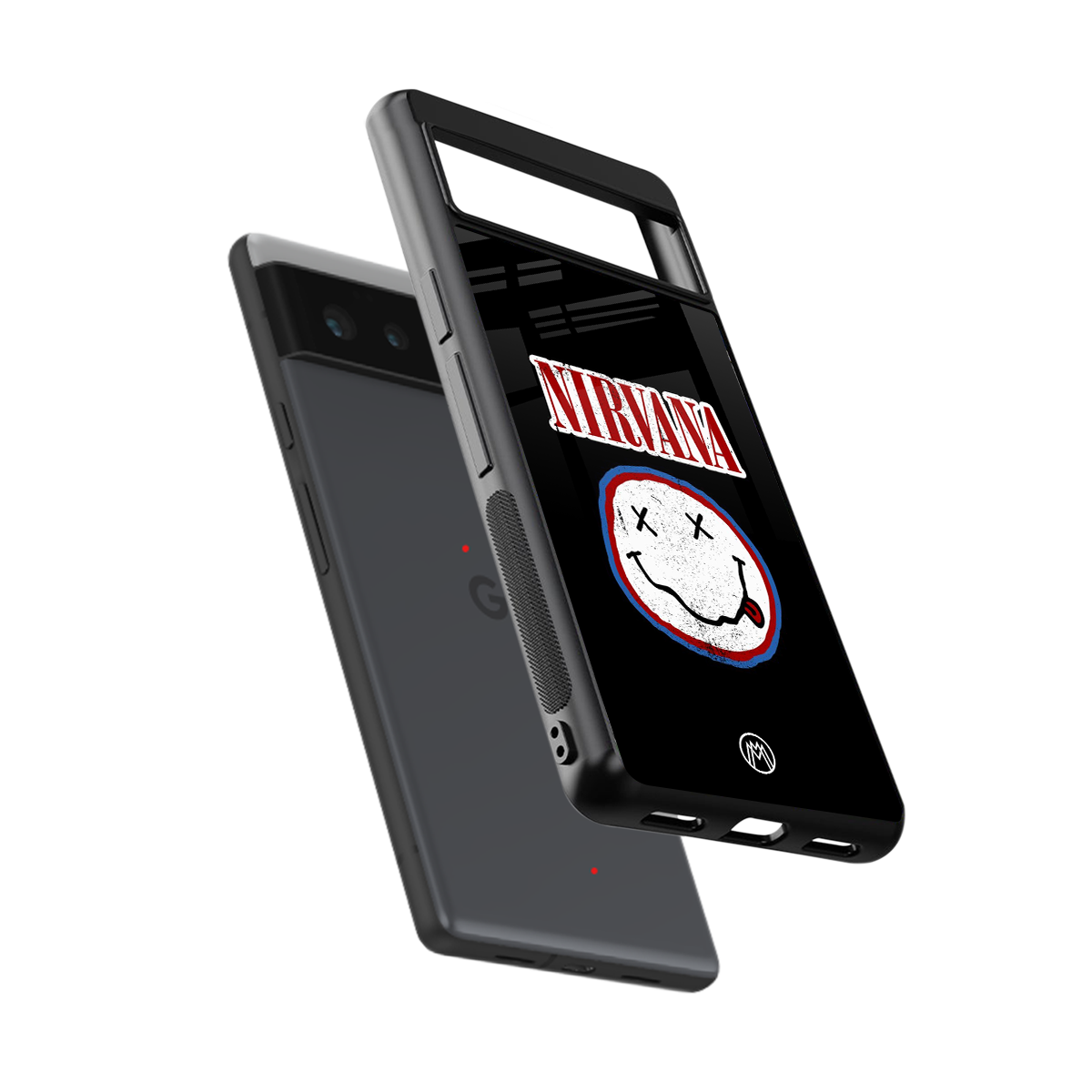 nirvana back phone cover | glass case for google pixel 6
