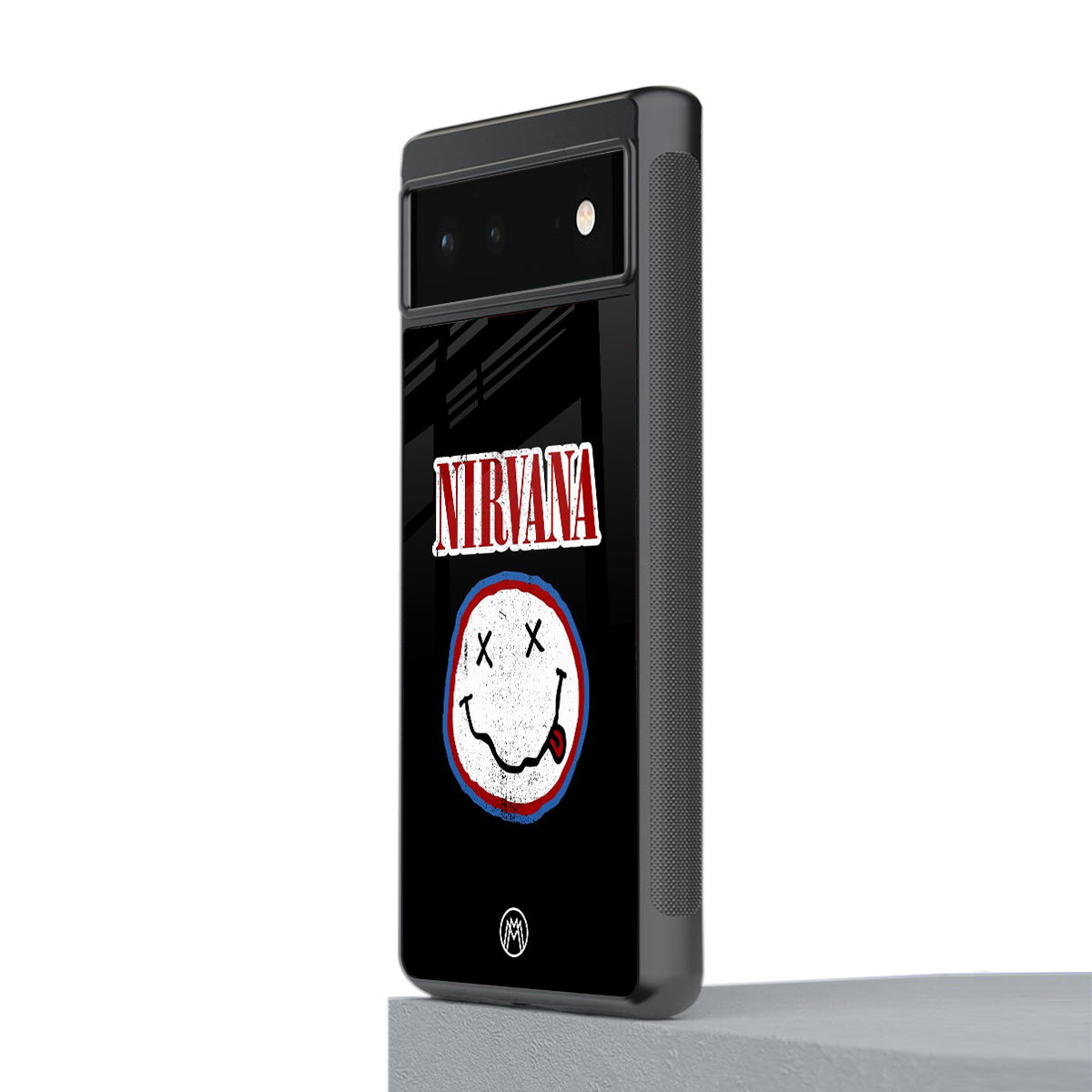 nirvana back phone cover | glass case for google pixel 6