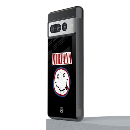 nirvana back phone cover | glass case for google pixel 7 pro