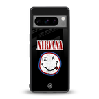 nirvana back phone cover | glass case for google pixel 8 pro