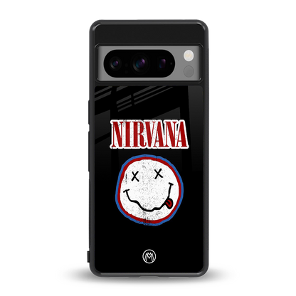 nirvana back phone cover | glass case for google pixel 8 pro