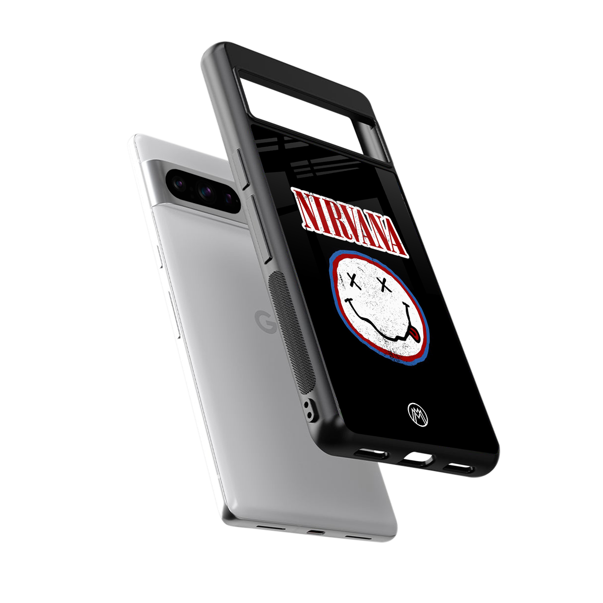 nirvana back phone cover | glass case for google pixel 8 pro