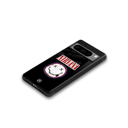 nirvana back phone cover | glass case for google pixel 8 pro