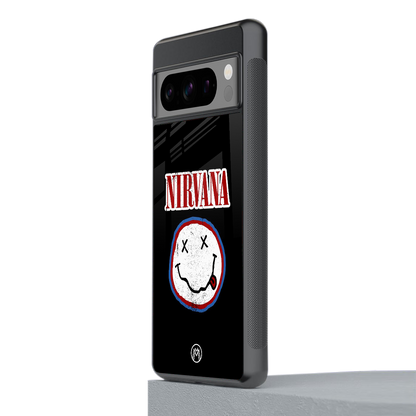 nirvana back phone cover | glass case for google pixel 8 pro