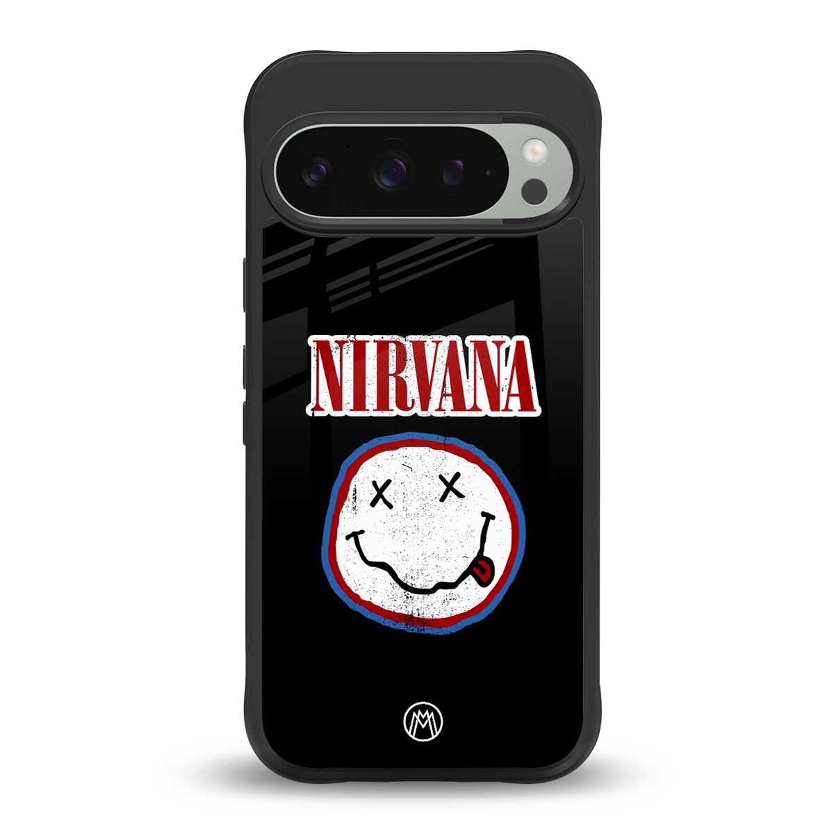 nirvana back phone cover | glass case for google pixel 9 pro