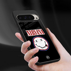 nirvana back phone cover | glass case for google pixel 9 pro