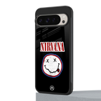 nirvana back phone cover | glass case for google pixel 9 pro