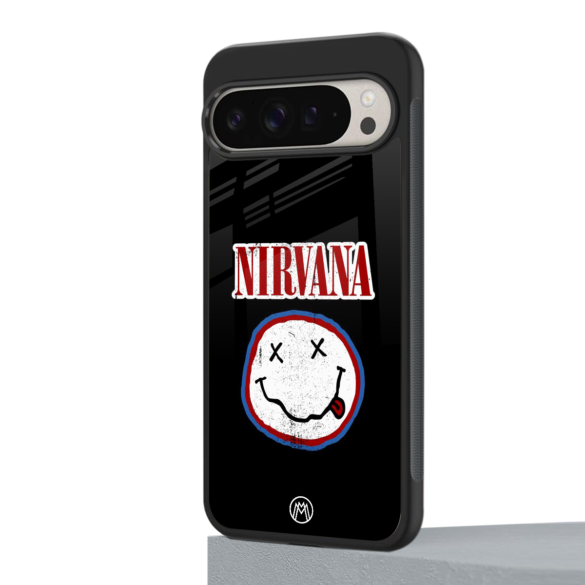 nirvana back phone cover | glass case for google pixel 9 pro